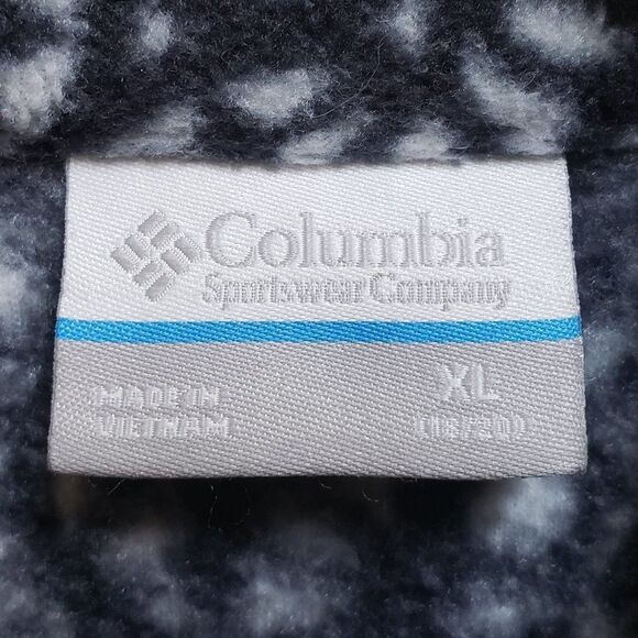 Columbia Jacket Girls Youth XL Full Zip Black White Coral Pockets Outdoor Warm - Picture 8 of 10